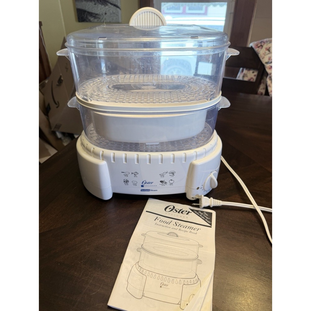 Oster Designer Instant Steamer Model 4710 Food Veggie Steamer Rice Cooker 2 Tier
